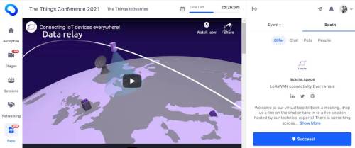 Animated video still a data relay station on top of the earth